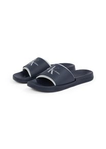 Herren Badepantolette "FERRIS 1R", Calvin Klein Jeans, Gr. 40, blau, Synthetik, sportlich, Schuhe, Sommerschuh, Poolslides, Schlappen, für Strand und