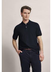 Bugatti Herren Poloshirt, blau, casual, Gr. S, 100% Baumwolle, Shirts, mit körpernaher Passform