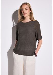 Street One Damen Strickpulloveracron braun, casual, Gr. 38, unifarben, Strick, Obermaterial: 60% Polyacryl, 40% Nylon, Pullover, mit seitlichen