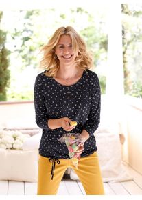 Ambria Damen Langarmshirt "Shirt", bunt, Gr. 36, gemustert, 50% Baumwolle, 50% Modal, Shirts