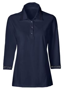 CLASSIC Damen Poloshirt "Shirt", blau, Gr. 40, unifarben, 50% Baumwolle, 50% Modal, Shirts