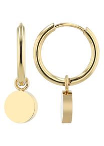 Adelia´s ADELIA ́S Damen Paar Ohrhänger "Neuheit 2025 - Damen Ohrhänger aus Edelstahl Ø 12 mm", Damen, Edelstahl, silber, Edelstahl, Ohrringe