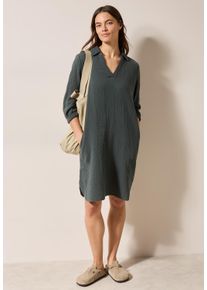 Cecil Damen Sommerkleidslate khaki, casual, Gr. XXL, unifarben, Web, 100% Baumwolle, Kleider, aus 100% Baumwolle