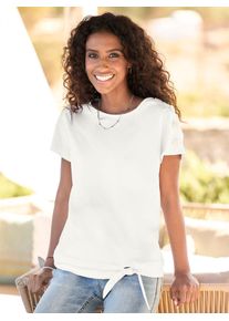 Heine Damen Kurzarmshirt "Shirt", beige, Gr. 50, unifarben, 100% Baumwolle, Shirts