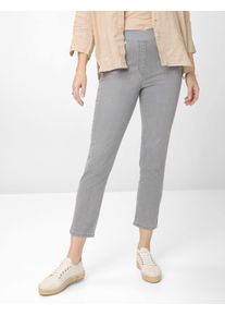 Damen 5-Pocket-Hose "Style PAMINA 6/8", grau, Gr. 44, RAPHAELA BY Brax, 50% Baumwolle, 40% Lyocell, 7% Elastomultiester, 3% Elasthan, Hosen