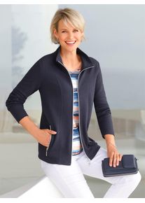 Casual Looks Damen Shirtjacke "Shirtjacke", blau, Gr. 36, unifarben, 100% Baumwolle, Shirts
