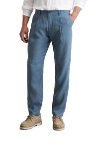 Marc O'Polo MARC O'POLO Herren Leinenhose "Osby jogger pleats", grau, casual, Gr. 32, Web, Obermaterial: 100% Leinen, Hosen