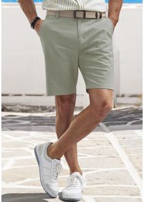 John Devin Herren Chinoshorts "regular-fit", grün, casual, Gr. 32, unifarben, Web, Obermaterial: 98% Baumwolle, 2% Elasthan, Hosen, Oxford Shorts aus