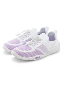 Lascana Damen Sneaker, Gr. 42, weiß, Obermaterial: 50% Lederimitat, 50% Textilmaterial. Futter: 100% Textilmaterial. Decksohle: 100% Textilmaterial.