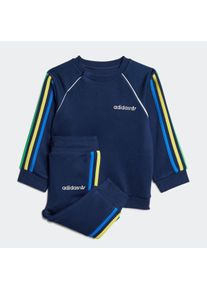Kinder Sweatshirt "CREW SET", blau, sportlich, Gr. 92, adidas originals, Obermaterial: 70% Baumwolle, 30% Polyester, Sweatshirts