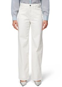 Zero Damen Röhrenhose "Zero Jeans Style Witney weites Bein 32 Inch", beige, casual, Gr. 42, unifarben, Denim/Jeans, Obermaterial: 78% Baumwolle, 20%