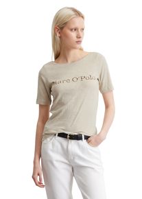 Marc O'Polo MARC O'POLO Damen T-Shirt "aus weichem Slub-Jersey"silky stone, Basic, Gr. S, unifarben, Obermaterial: 100% Baumwolle, Shirts