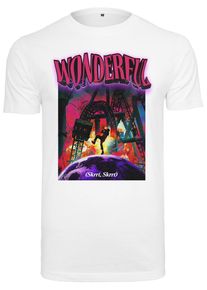 MisterTee Herren T-Shirt "MisterTee Herren Wonderful Tee", weiß, casual, Gr. XXL, unifarben, 100% Baumwolle, Shirts