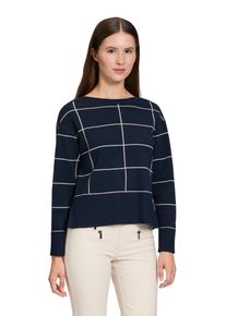 Betty Barclay Damen Strickpullover "Betty Barclay Strickpullover langarm", blau, klassisch, Gr. 42, Strick, Obermaterial: 50% Viskose, 27% Polyamid,
