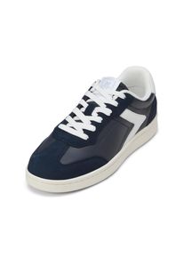 Marc O'Polo MARC O'POLO Damen Sneaker "mit Farbakzenten", Gr. 37, blau, Obermaterial: 100% Leder, unifarben, Schuhe
