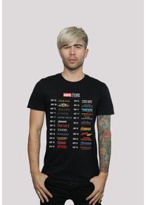 F4NT4STIC Herren T-Shirt "Marvel Studios 10 Years Of Movies", schwarz, casual, Gr. XXL, Obermaterial: 100% Baumwolle, Shirts, Print