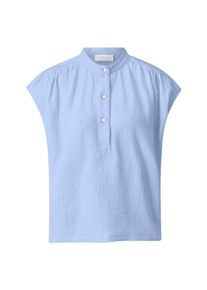RICHROYAL Damen Blusenshirt, blau, casual, Gr. S, Single Jersey, Obermaterial: 100% Baumwolle, Shirts, Mit Raffungen