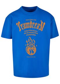 Herren T-Shirt "Upscale by Mister Tee Herren Teamdream Heavy Oversize Tee", blau, casual, Gr. XXL, UPSCALE BY MISTER TEE, bedruckt, 100% Baumwolle,
