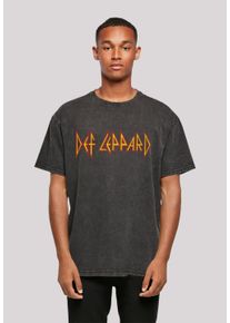 F4NT4STIC Herren T-Shirt "Def Leppard Shatter Logo", schwarz, casual, Gr. XXL, Obermaterial: 100% Baumwolle, Shirts, Premium Qualität