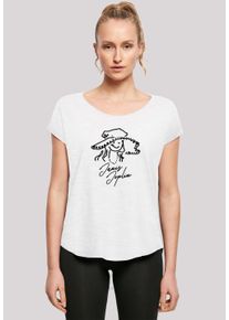 F4NT4STIC Damen T-Shirt "Janis Joplin Sketch", weiß, casual, Gr. L, Obermaterial: 100% Baumwolle, Shirts, Damen,Premium Merch,Lang,Longshirt,Bandshirt