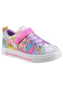 Skechers Kinder Sneaker "TWINKLE SPARKS BFF MAGIC", Gr. 30, bunt, Textil, Synthetik, sportlich, Schuhe, Schnürschuh m.Glitzer, Klettverschluss,