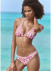 Lascana Damen Bikini-Hose "Jasmin", bunt, Gr. 32, floral, Microfaser, Badehosen, im knappen Schnitt mit Blümchen-Druck