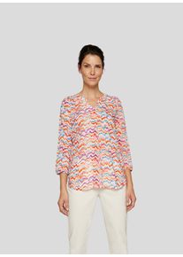 Rabe Damen Klassische Bluse "Bluse", orange, feminin, Gr. 38, gemustert, 100%Viskose, Blusen