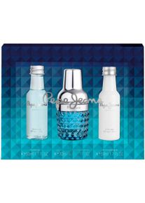 Pepe Jeans Herren Duft-Set "PJ for HIM Gift Set EDT 30 ml + Shower Gel 50ml + After Shave 50ml", 130ml, blau, Parfüms, mit einzigartiger Komposition