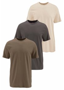 MAN'S WORLD MAN'S WORLD Herren T-Shirt "neue Farben", grün, Basic, Gr. 60, unifarben, Single Jersey, Obermaterial: 100% Baumwolle, Shirts, Kurzarm, unifarben,