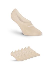 Fila Damen Füßlinge "UNISEX GHOST SOCKS SILICONE HEEL INSIDE", Gr. 43, beige, Baumwollmischung, Socken, mit Logo-Schriftzug