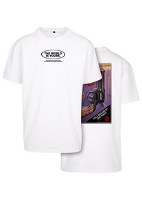 Herren T-Shirt "Upscale by Mister Tee Herren Money Maker Oversize Tee", weiß, casual, Gr. M, UPSCALE BY MISTER TEE, unifarben, 100% Baumwolle, Shirts