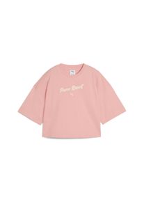 Puma Damen T-Shirt "PREMIUM ESS Oversized-T-Shirt mit Grafik Damen", pink, Gr. S, clean, 100% Baumwolle, Shirts
