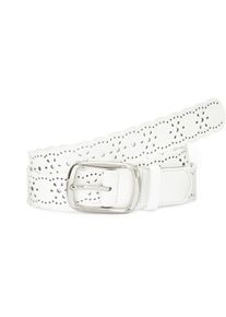 Lascana Damen Hüftgürtel "Cut-Out-Gürtel", weiß, feminin,modisch, Gr. 105, unifarben, Lederimitat, Gürtel, Gürtel, Jeansgürtel, Hosengürtel für Jeans