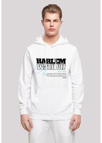 F4NT4STIC Herren Kapuzenpullover "Harlem HOODIE", weiß, casual, Gr. S, Obermaterial: 50% Baumwolle, 50% Polyester, Pullover, Print