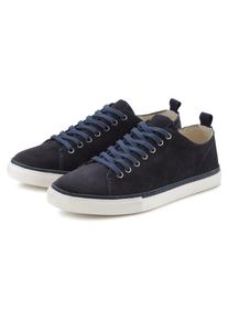Herren Sneaker "Schnürschuh", AUTHENTIC LE JOGGER, Gr. 43, blau, Obermaterial: 100% Rindsleder. Futter: 90% Textilmaterial, 10% Schafsleder.