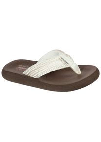 Skechers Damen Zehentrenner "ASANA-HIDDEN VALLEY", Gr. 35, beige, Textil, casual, Schuhe, Badeschuh, Sandale, Strandschuh mit RELAXED FIT Funktion