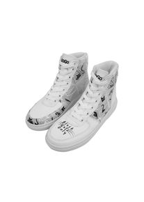DOGO Damen Stiefelette "Ace Boots Black Cats Only Damen Boots / Female", Gr. 37, weiß, Lederimitat, Schuhe, Vegan