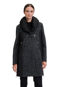 Gil Bret Damen Langmantel, grau, casual, Gr. 44, unifarben, meliert, Web, Obermaterial: 32% Baumwolle, 27% Polyester, 18% Wolle, 18% Polyacryl, 5%