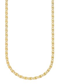 Firetti Damen Edelstahlkette "Schmuck Geschenk S-Panzerkette, 3,45 mm breit", 45, Edelstahl, B: 3,45mm, gold, Edelstahl, B:3,45mm, Halsketten, Made
