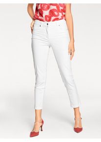 Heine Damen Röhrenjeans, weiß, Gr. 38, unifarben, 97% Baumwolle, 3% Elasthan, Miedereinsatz:15% Elasthan, 85% Polyamid, Jeans