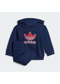 Kinder Trainingsanzug "HOODIE SET BL", blau, sportlich, Gr. 62, adidas originals, Obermaterial: 70% Baumwolle, 30% Polyester, Sportanzüge