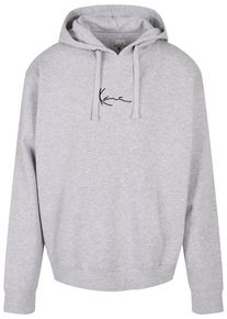 Karl Kani Herren Sweatshirt "Karl Kani Männer KKMQ32061GRY Small Signature Hoodie ash grey", grau, Gr. L, 80% Baumwolle, 20% Polyester, Sweatshirts