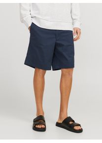 Jack & Jones JACK & JONES Herren Shorts "JPSJAIDEN CAMPAIGNHYBRIDJOGGERSHORT MID", blau, modisch, Gr. M, unifarben, Web, Obermaterial: 98% Baumwolle, 2% Elasthan,