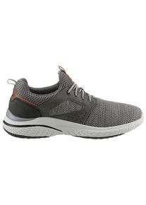 Herren Slip-On Sneaker, Dockers by Gerli, Gr. 41, grau, Textil, Synthetik, sportlich, Schuhe, Slipper, Sneaker, mit leichter Laufsohle in