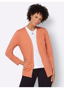 Casual Looks Damen Shirtjacke "Shirtjacke", orange, Gr. 40, unifarben, 50% Baumwolle, 50% Modal, Shirts