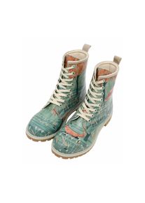 DOGO Damen Schnürboots "Boots Like The Fox Damen Boots / Female", Gr. 39, grün, Lederimitat, Schuhe, Vegan