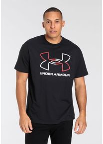 Under Armour Herren T-Shirt "UA GL FOUNDATION UPDATE SS", schwarz, sportlich, Gr. M, unifarben, Single Jersey, Obermaterial: 60% Baumwolle, 40%