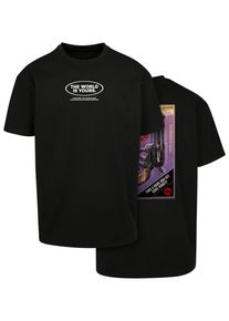Herren T-Shirt "Upscale by Mister Tee Herren Money Maker Oversize Tee", schwarz, casual, Gr. XS, UPSCALE BY MISTER TEE, unifarben, 100% Baumwolle,