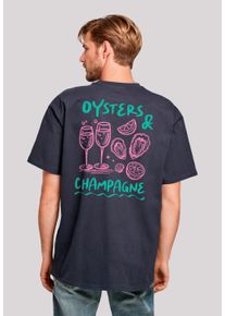 F4NT4STIC Herren T-Shirt "Oysters And Champagne", blau, casual, Gr. M, Obermaterial: 100% Baumwolle, Shirts, Premium Qualität