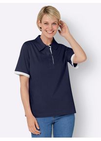 Classic Basics Damen Poloshirt "Poloshirt", blau, Gr. 38, unifarben, 100% Baumwolle, Shirts